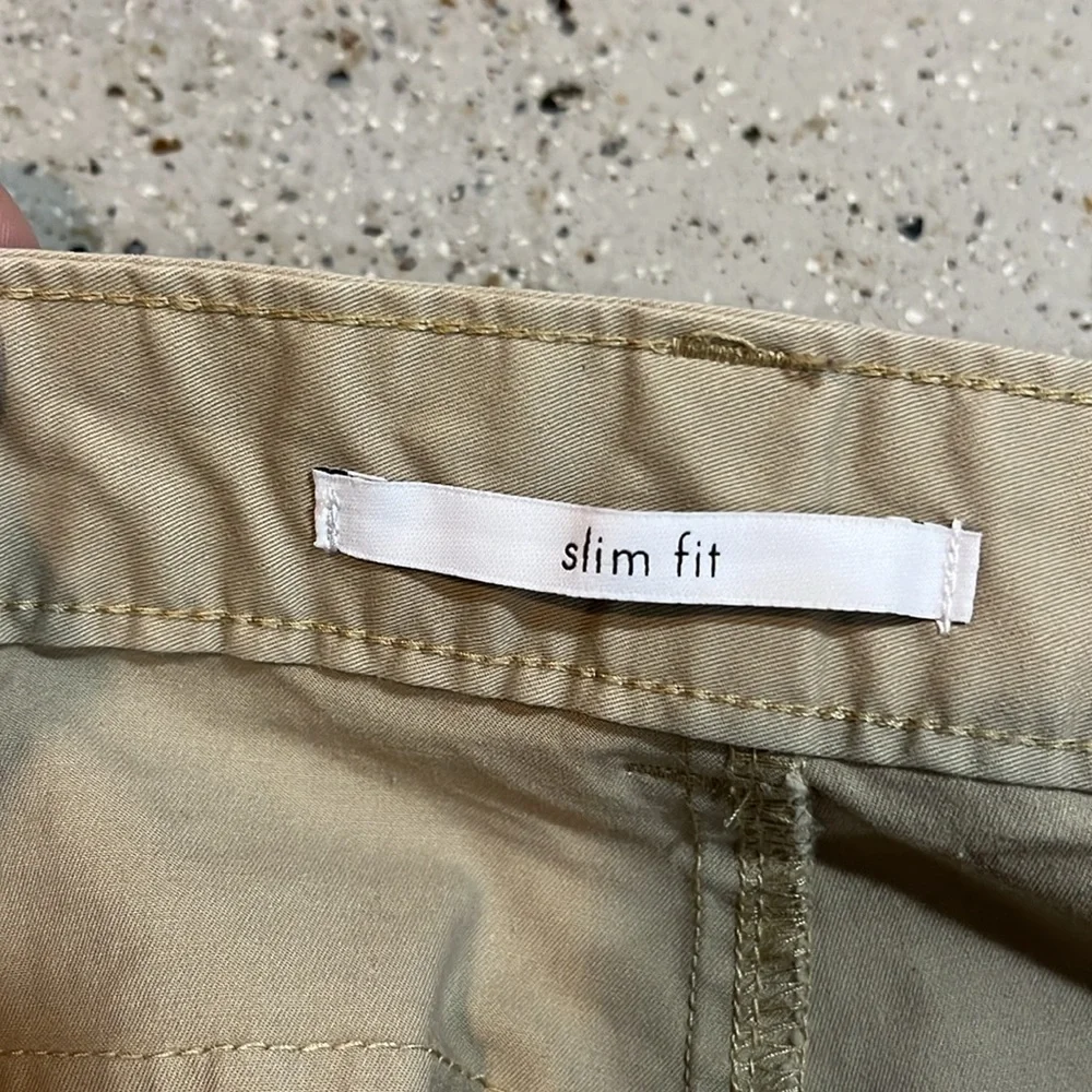 CALVIN KLEIN MENS COTTON SLIM FIT PANTS KHAKI TAN SIZE 32